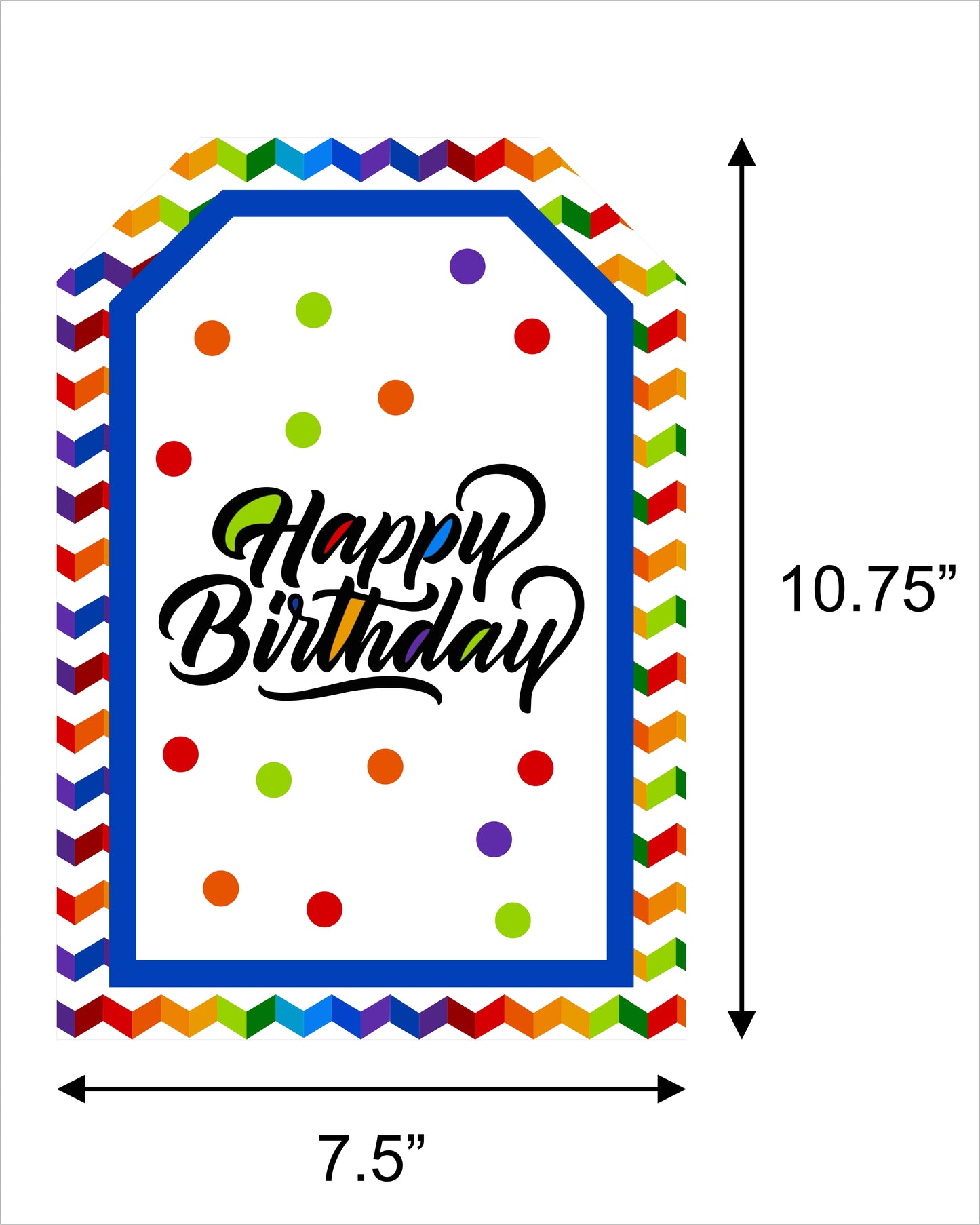 Joyful Theme Birthday Paper Door Banner for Wall Decoration