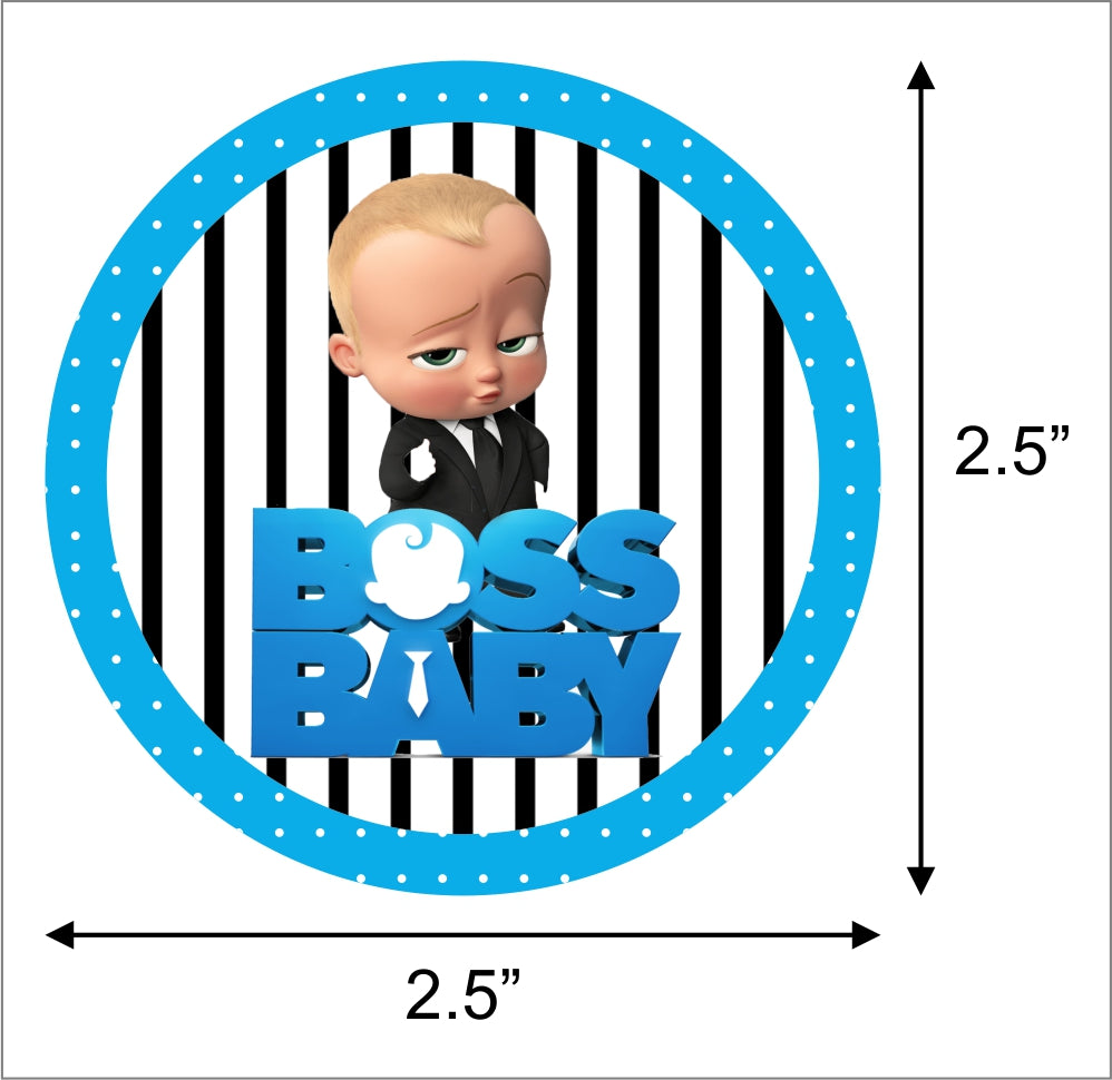 Boss Baby Birthday Party Thank You Gift Tags