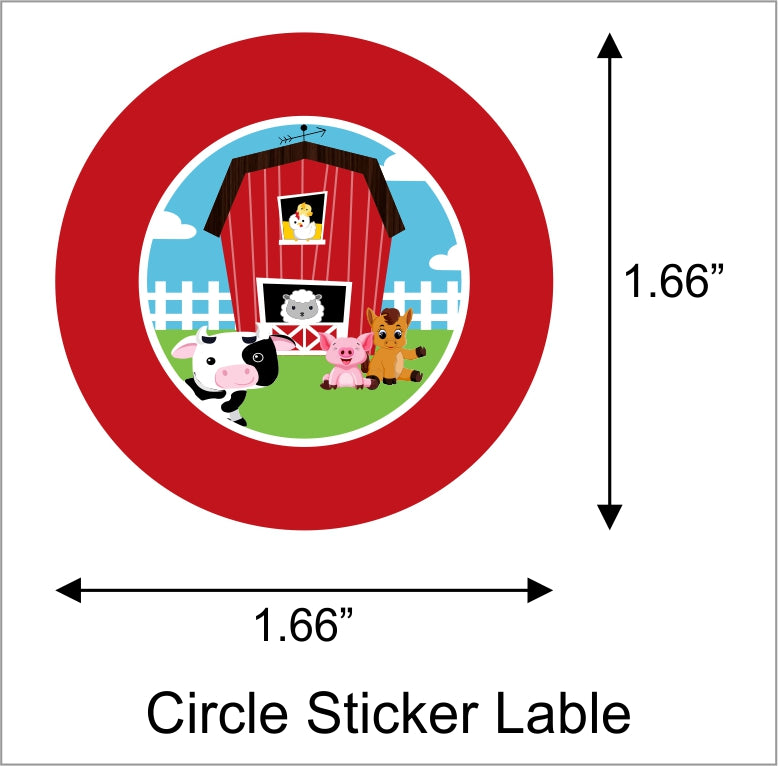 Farm Animals Theme Birthday Party Cupcake Toppers for Decoration
