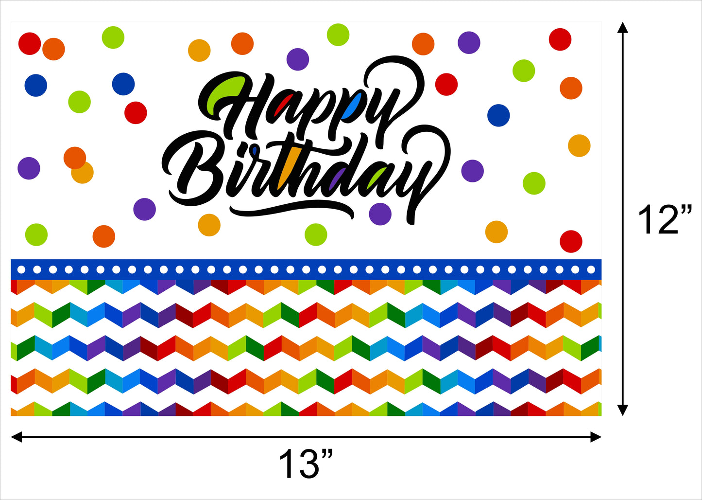 Joyful Theme Birthday Table Mats for Decoration