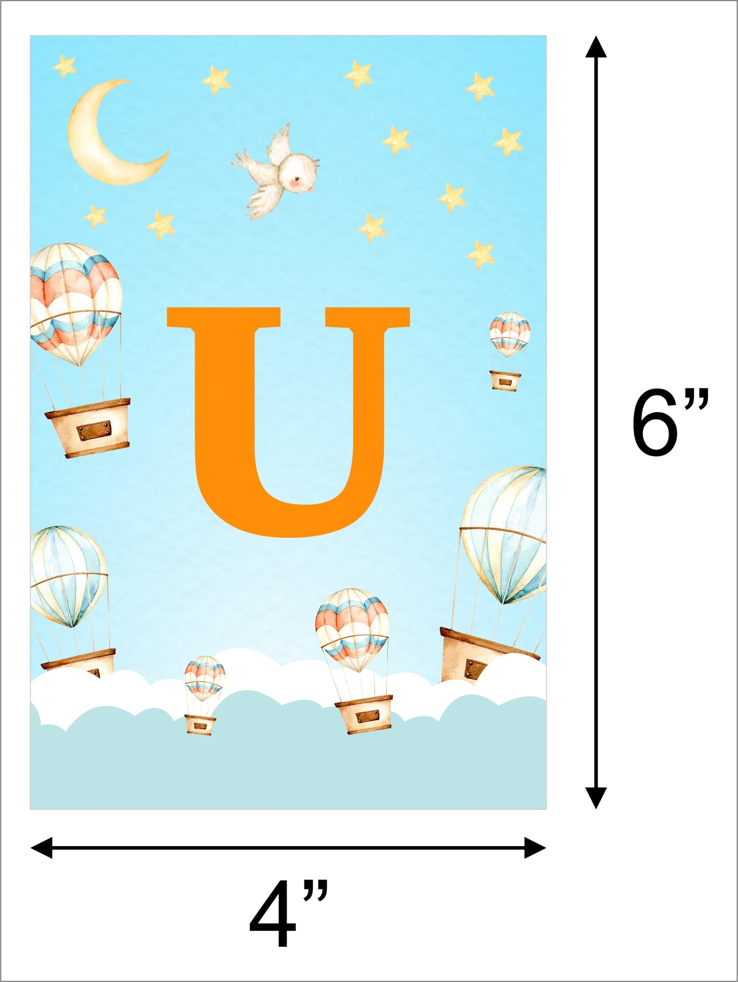 Hot Air Theme Birthday Party Banner for Decoration