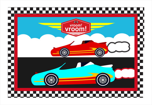 Cars Birthday Table Mats for Decoration