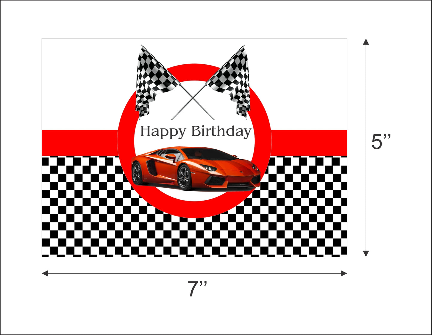 Cars Birthday Party Backdrop