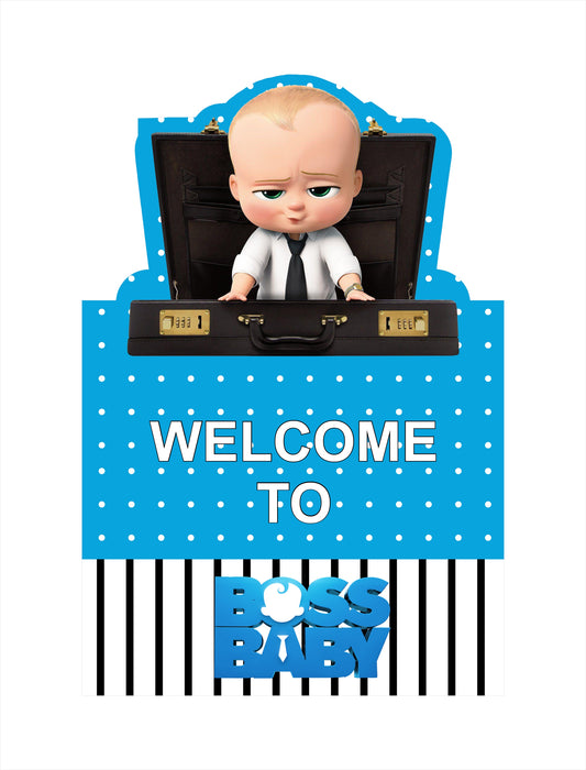 Boss Baby Theme Birthday Party Welcome Board