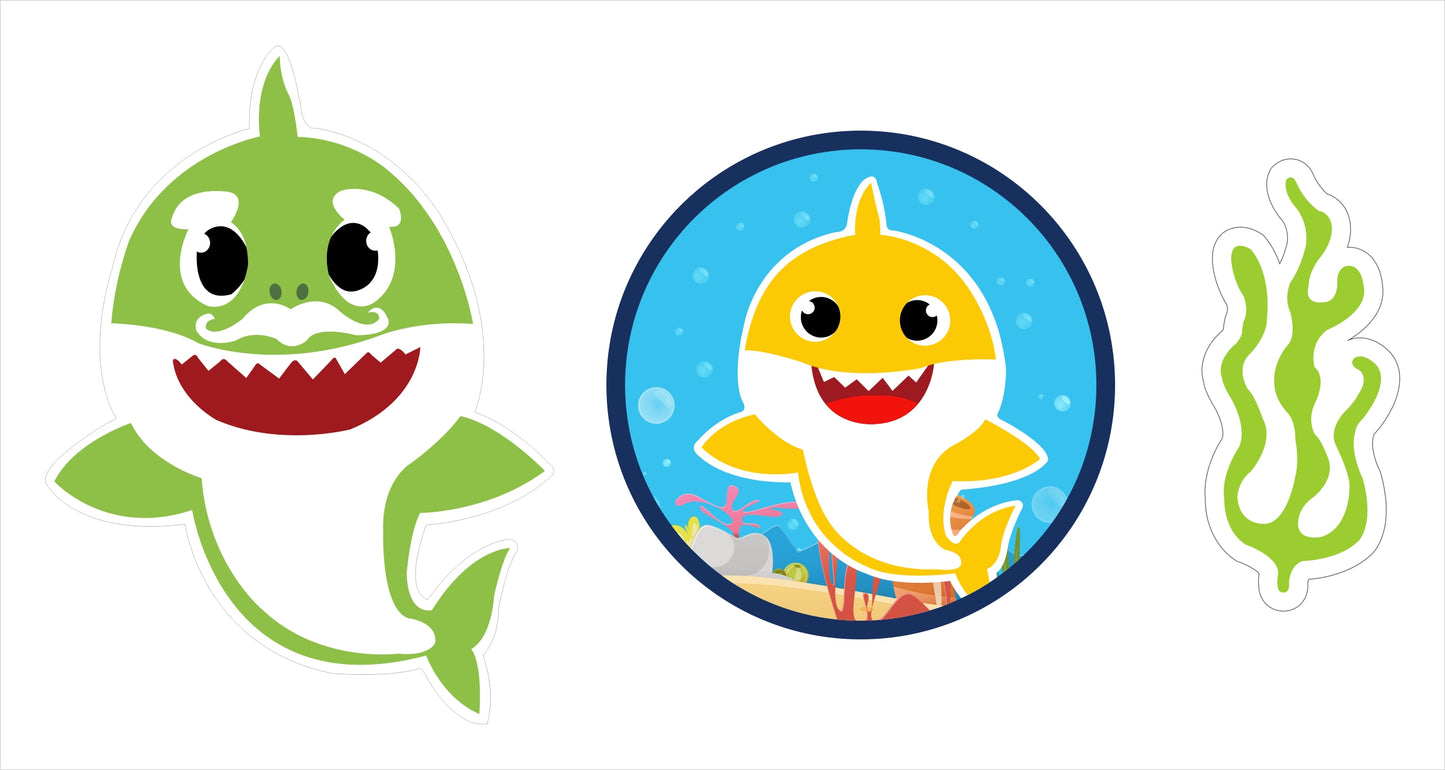 Baby Shark theme Birthday Party Table Toppers for Decoration