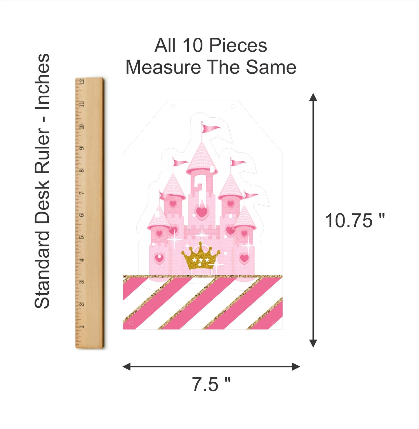 Princess Birthday Paper Door Banner for Wall Decoration