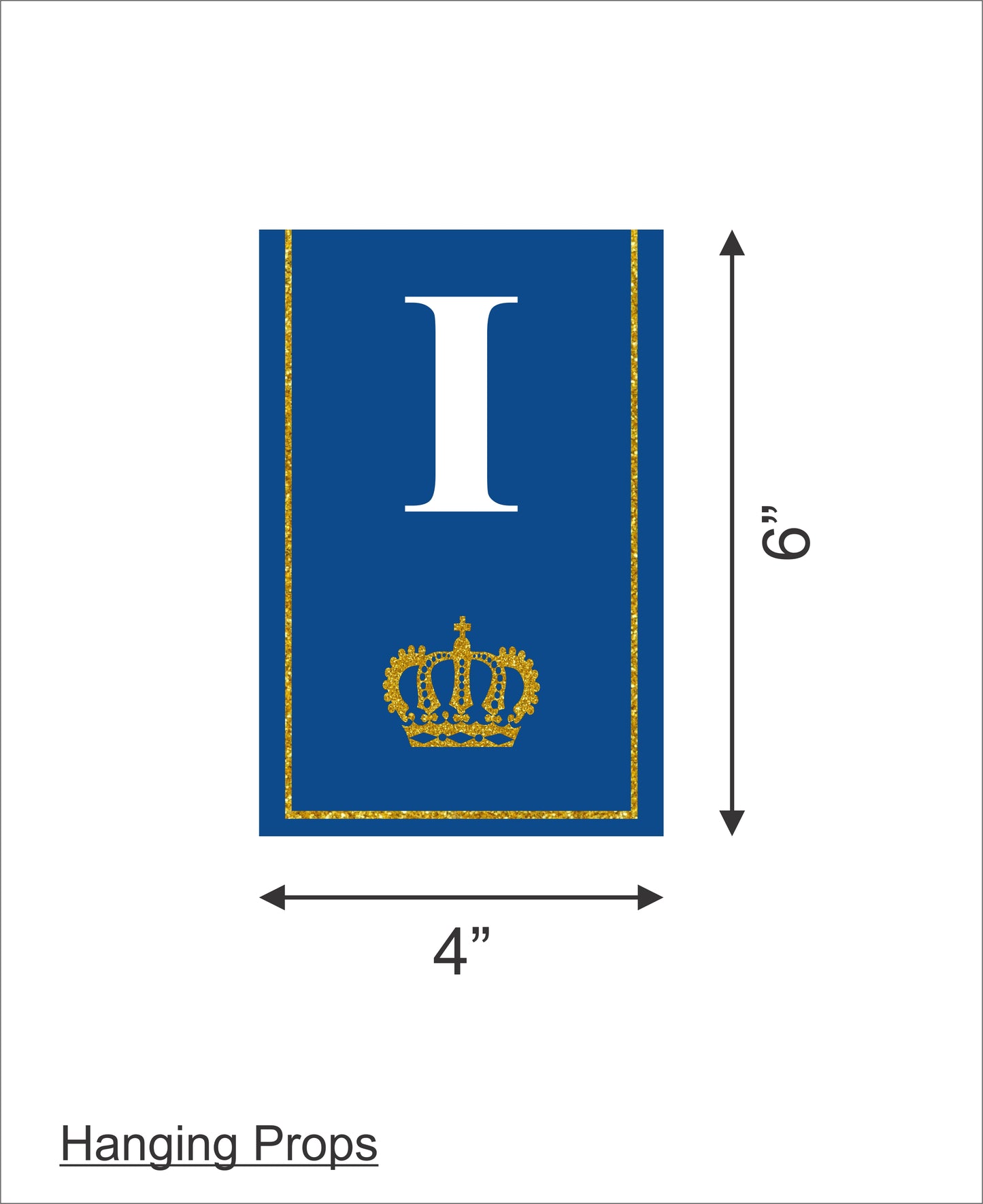 Prince Birthday Party Banner for Decoration
