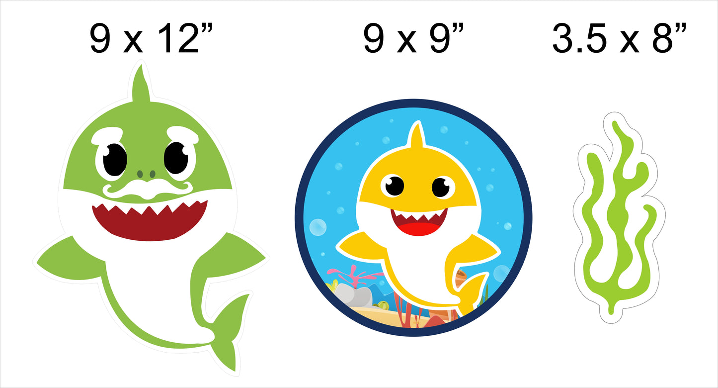 Baby Shark theme Birthday Party Table Toppers for Decoration