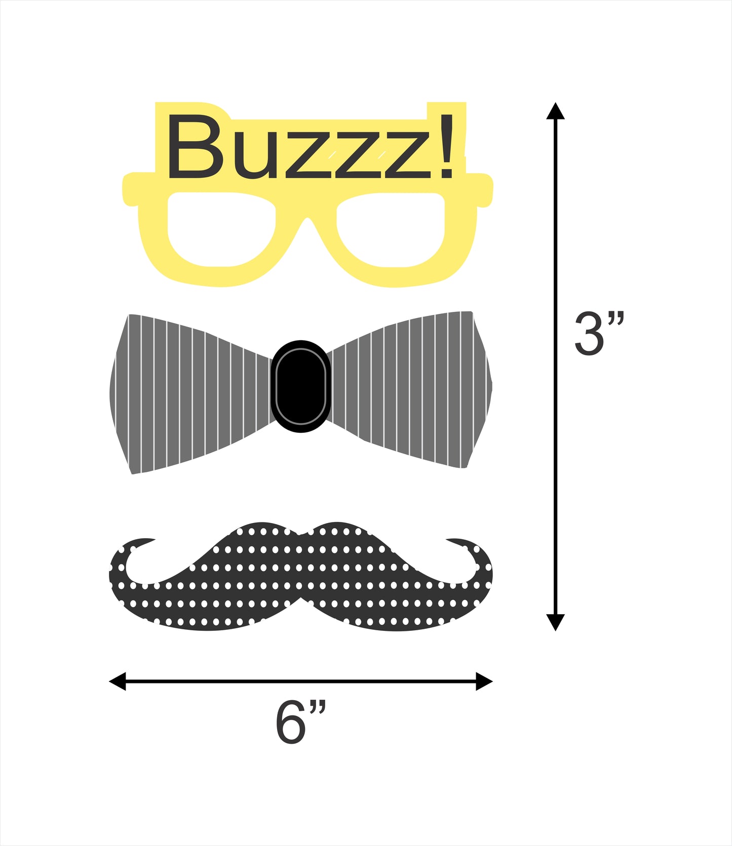 Baby Shower Party Photo Booth Props Kit