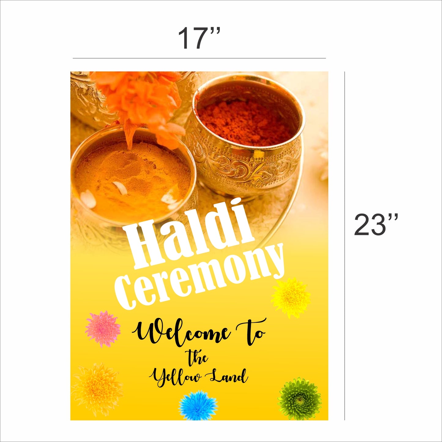 Haldi Ceremony Theme Party Welcome Board
