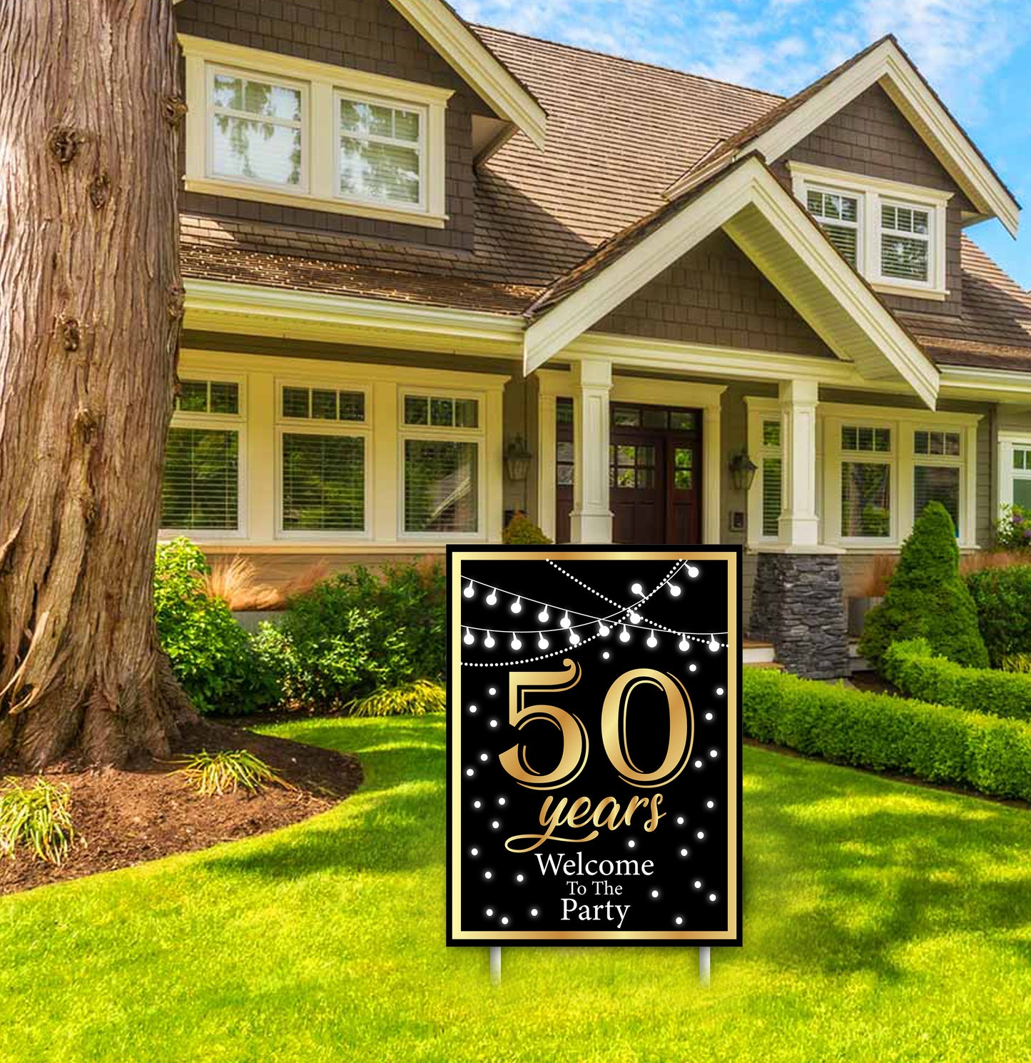 50th Anniversary Party Welcome Board For Decorations
