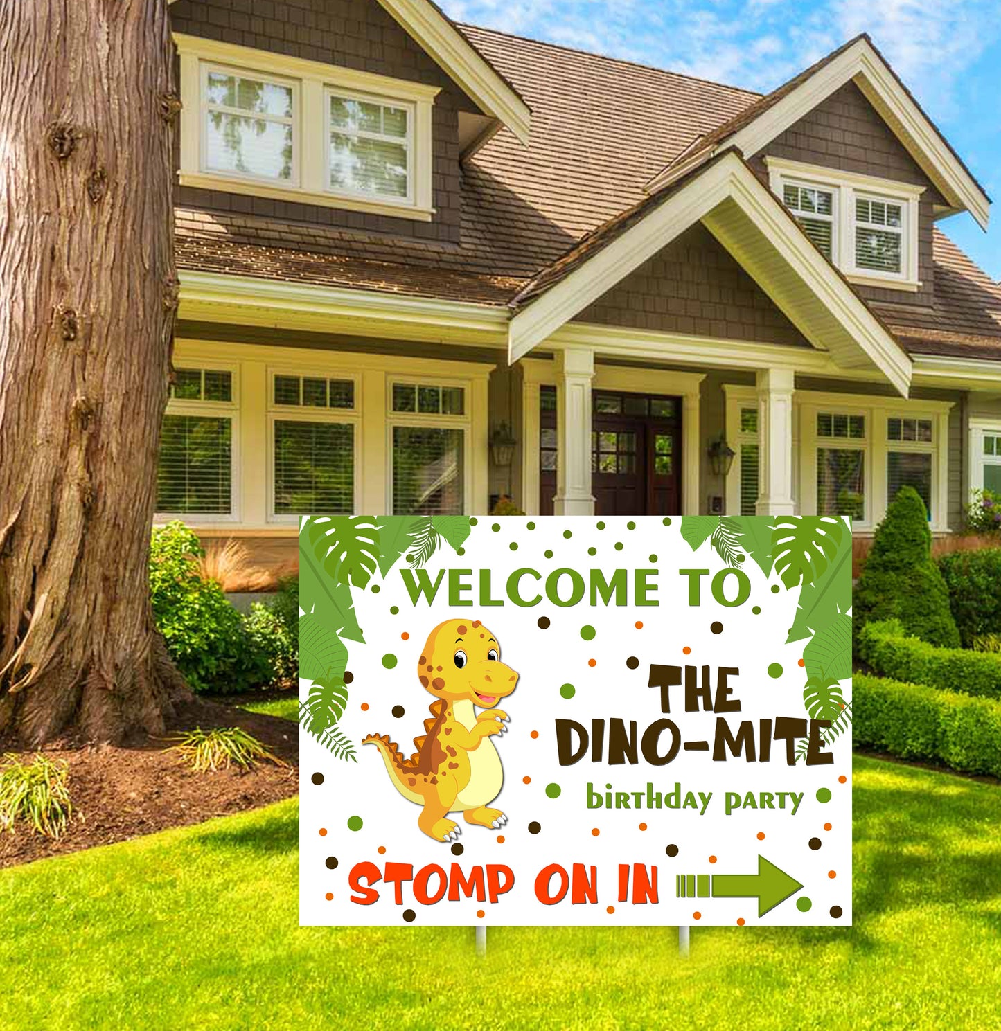 DINOSAUR BIRTHDAY PARTY WELCOME BOARD