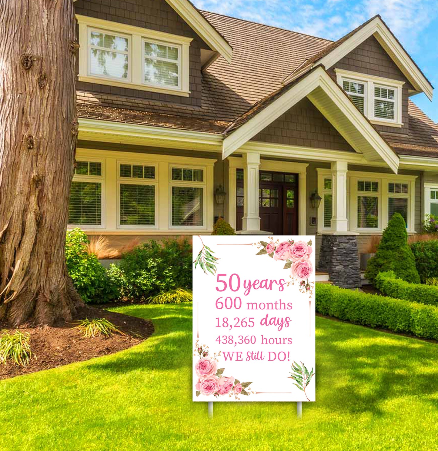 50th Anniversary Party Welcome Board For Decorations