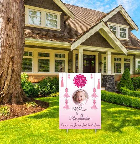 Annaprashan Welcome Sign Board Girls