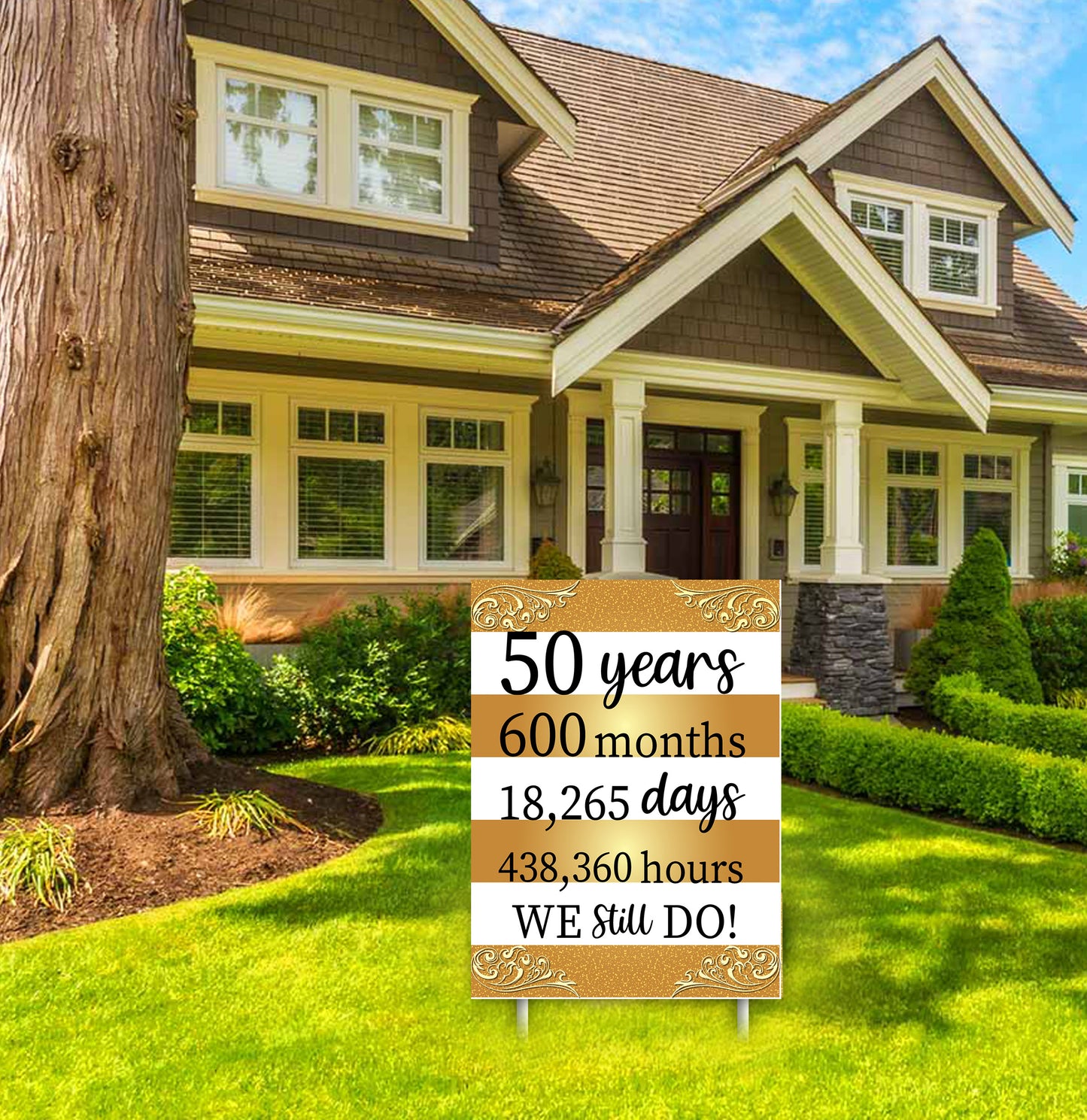 50th Anniversary Party Welcome Board For Decorations
