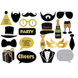 New Year Party Photo Booth Props for Decorations