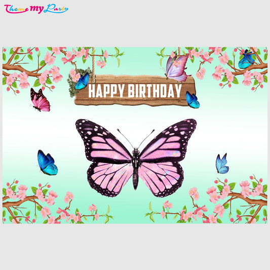 Butterflies & Fairies Theme Party Backdrop