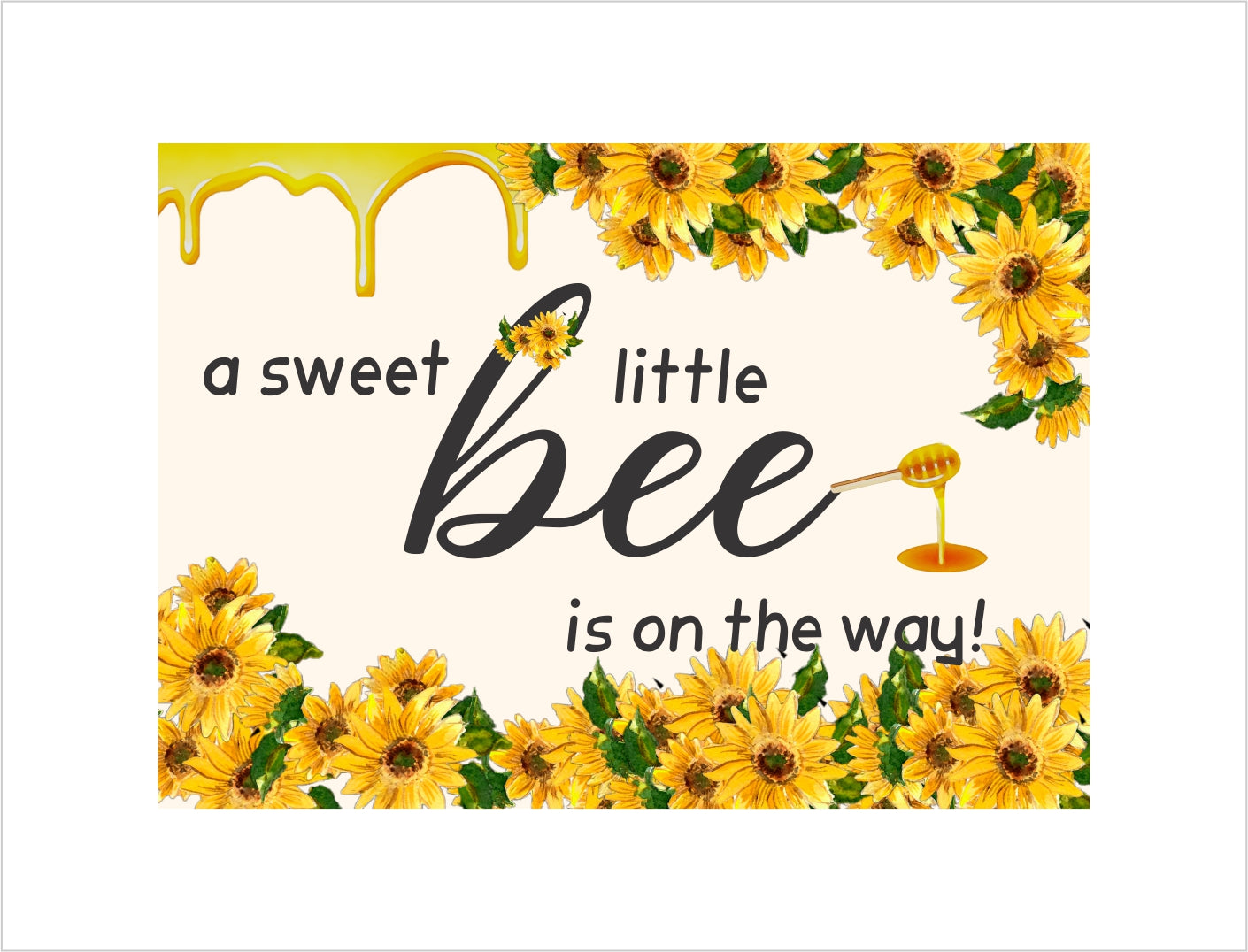 Baby Shower What It Will Bee Backdrop