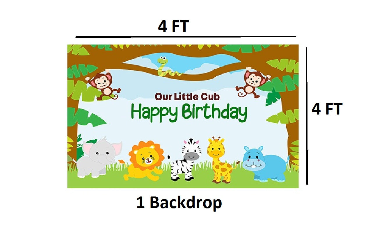 Jungle Theme Birthday Party Complete Party Set