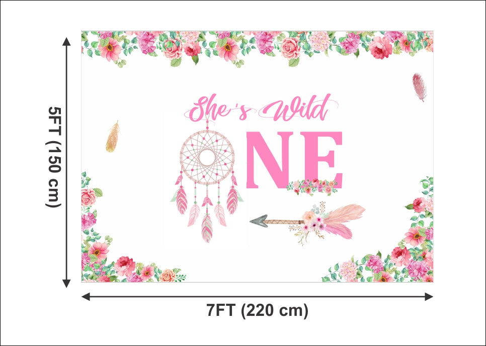 Wild One Birthday Party Backdrop