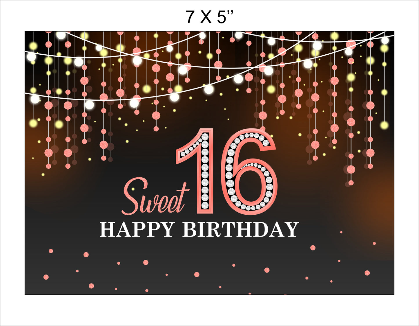 16th Birthday Party Backdrop
