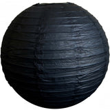 Black, Gold And White Paper Lanterns -12"Inch Great For Milestone Birthday Parties ,Anniversary Parties