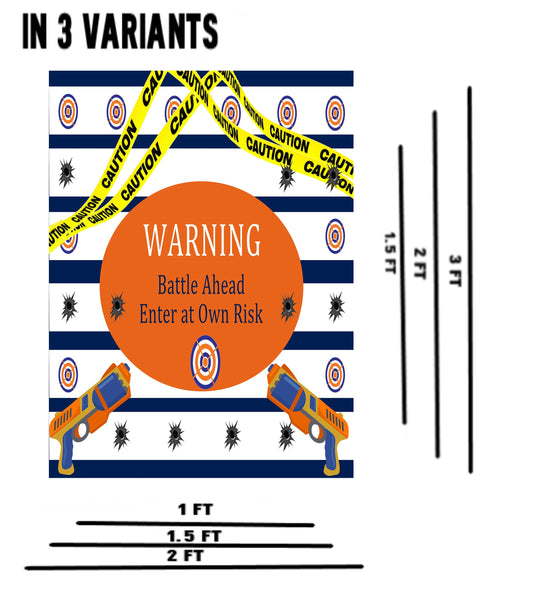 Battle Field - Welcome Sign Birthday Party - 1 Piece