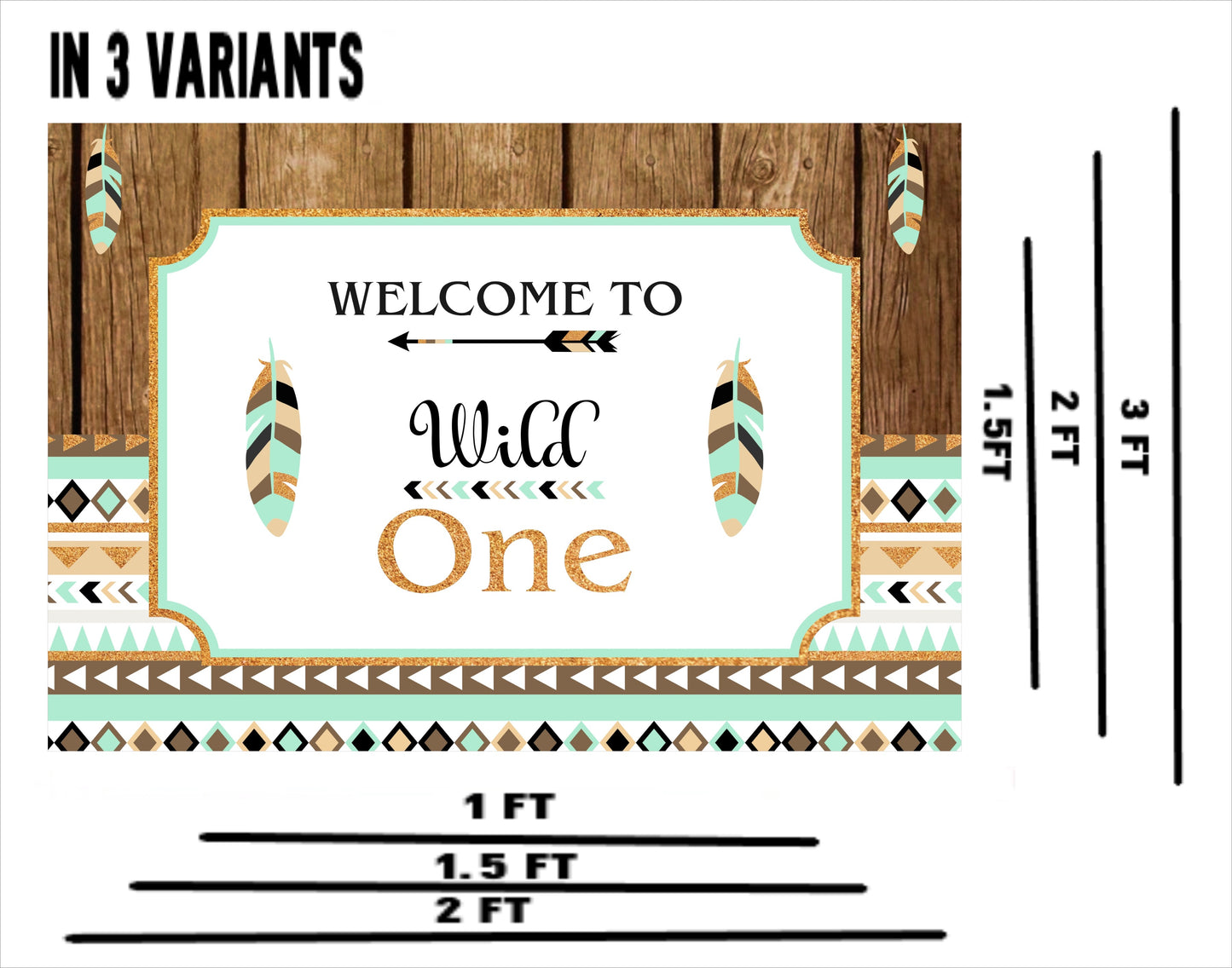 Wild One Birthday Party Welcome Board