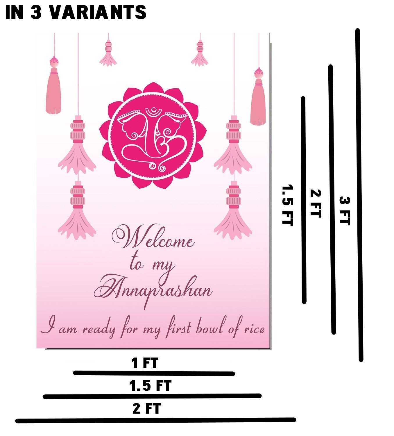 Annaprashan Welcome Sign Board Girls