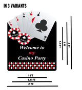 Casino/Card Party Welcome Board For Decorations