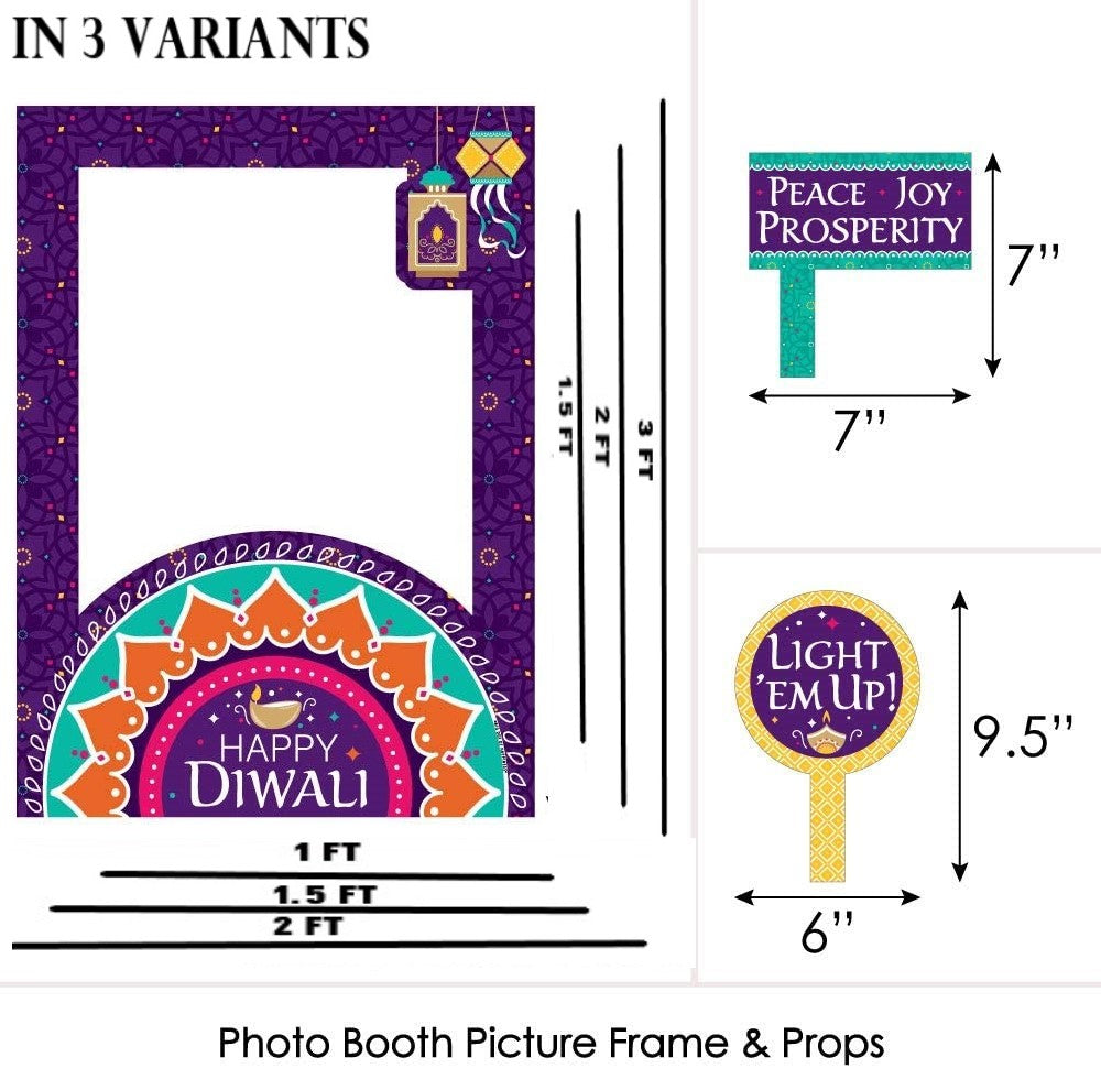 Diwali Photo Booth Picture Frame