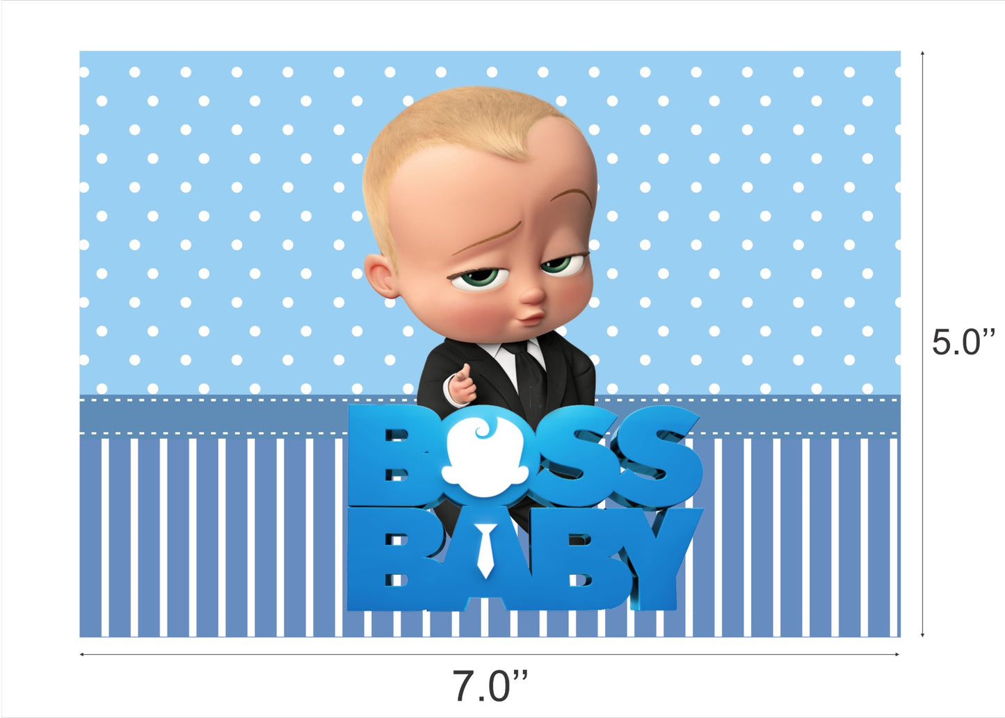 Boss Baby Theme Party Backdrop