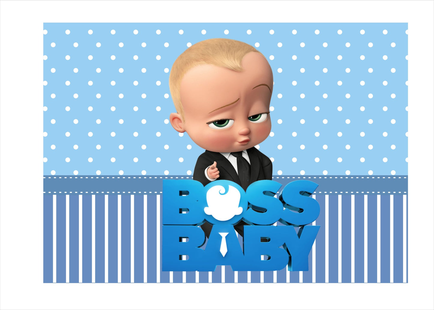 Boss Baby Theme Party Backdrop