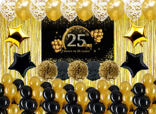 25th Anniversary Party Complete Decoration Kit