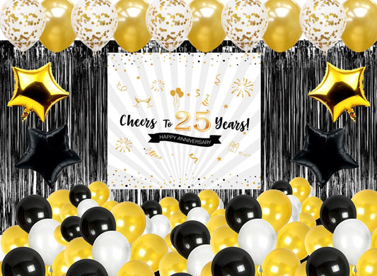 25th Anniversary Birthday Party Complete Party Set