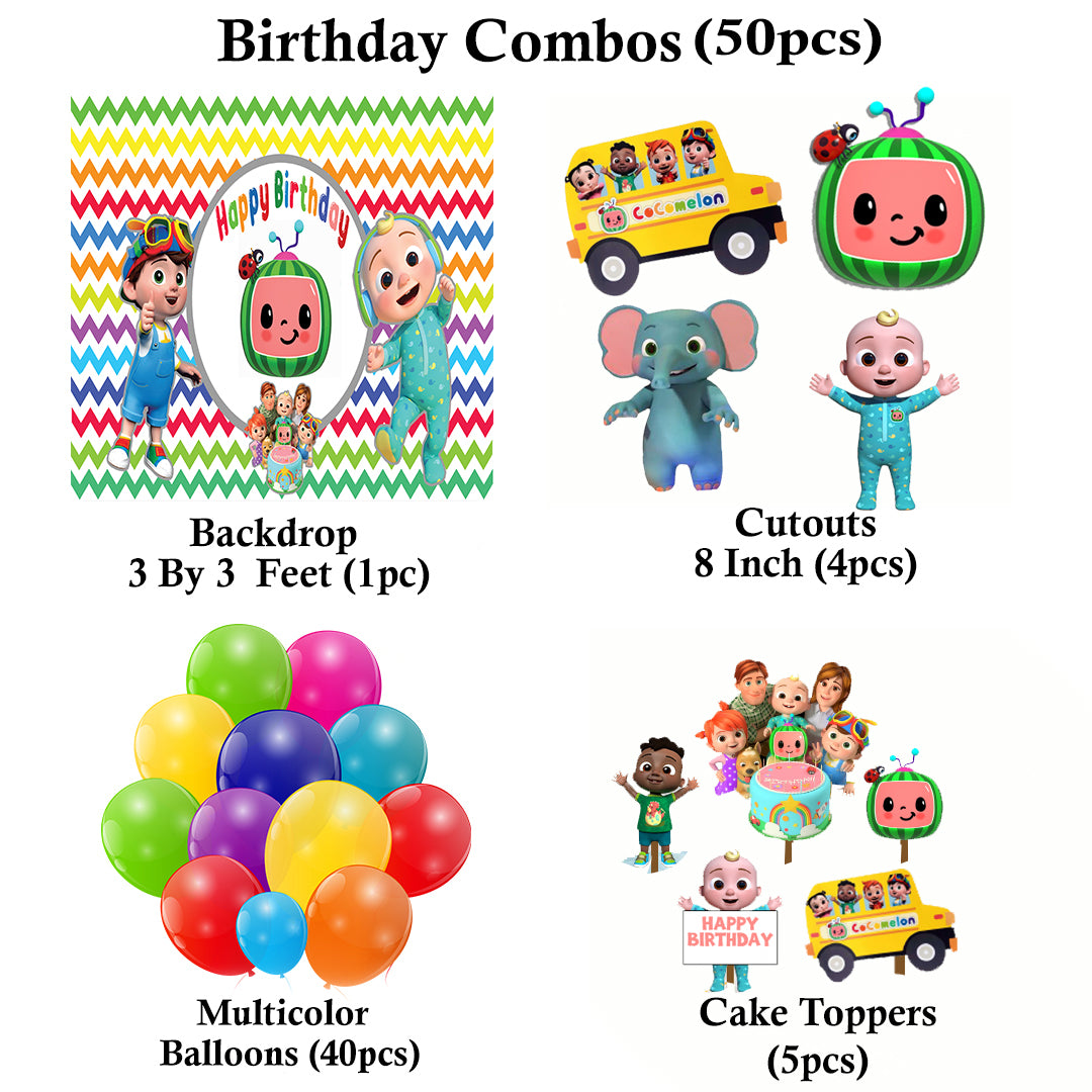 Cocomelon Theme Party Complete Set for Decoration