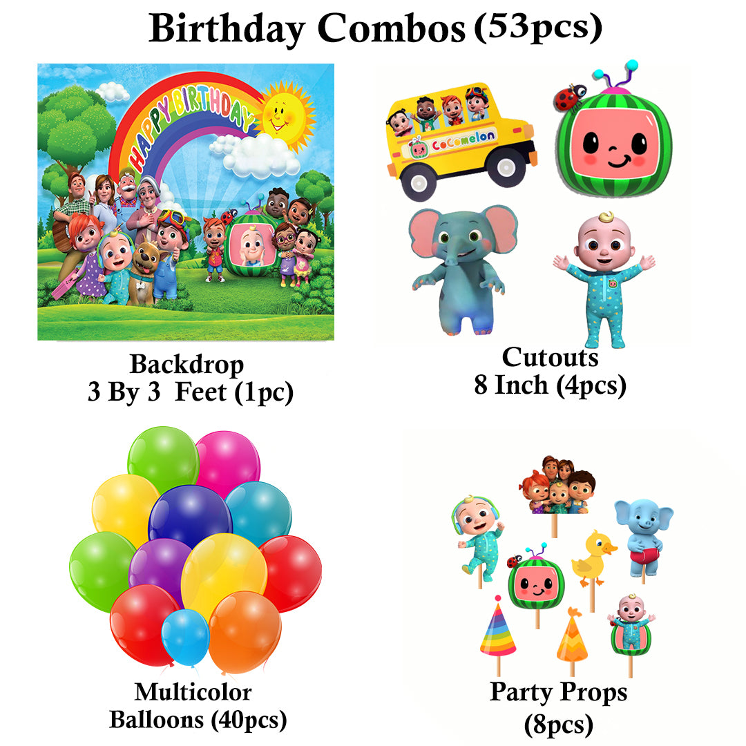 Cocomelon Theme Party Complete Set for Decoration