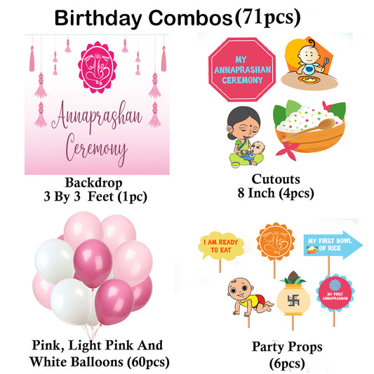 Annaprashan Ceremony Decoration Kit for Complete Set with Cut Outs and Props