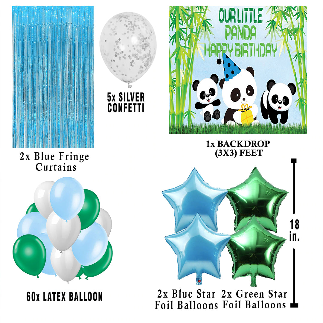 Panda Theme Birthday Party Decorations Complete Set