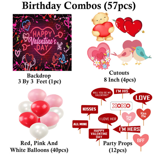 Valentine Party Decorations Complete Set