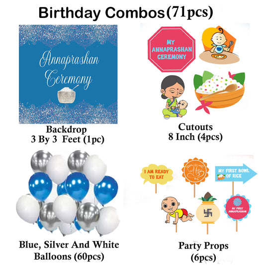 Annaprashan Ceremony Decoration Kit for Complete Set with Cut Outs and Props