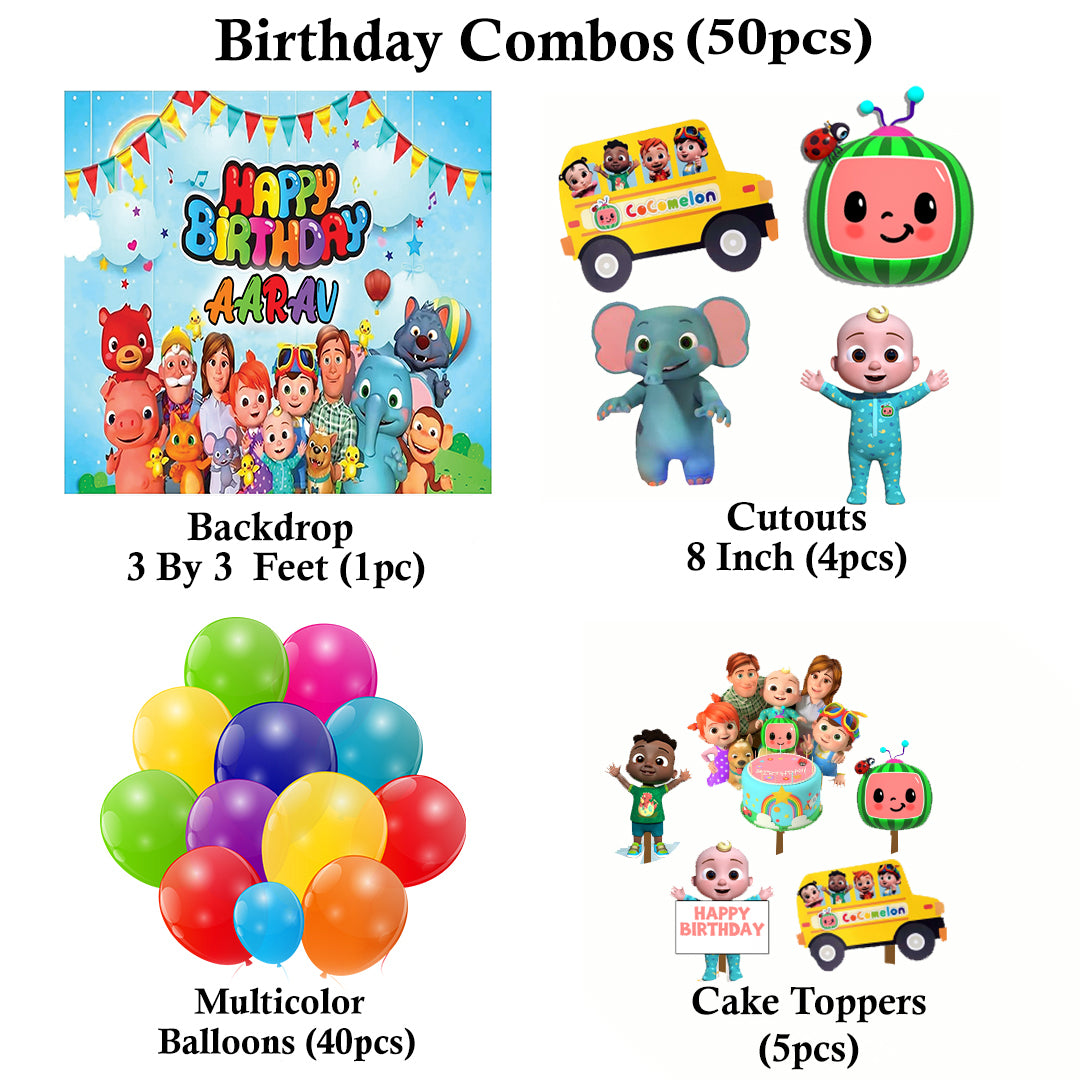 Cocomelon Theme Party Complete Set for Decoration