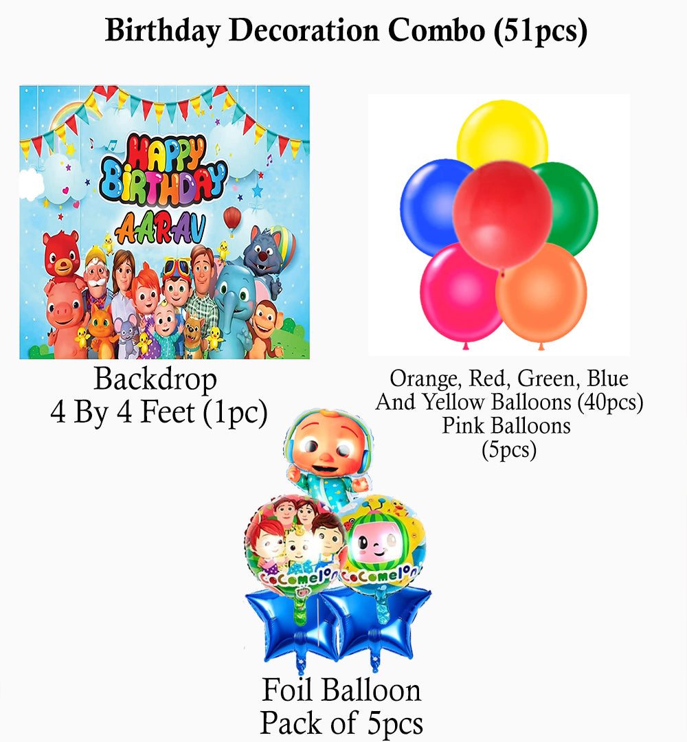 Cocomelon Theme Party Complete Set for Decoration