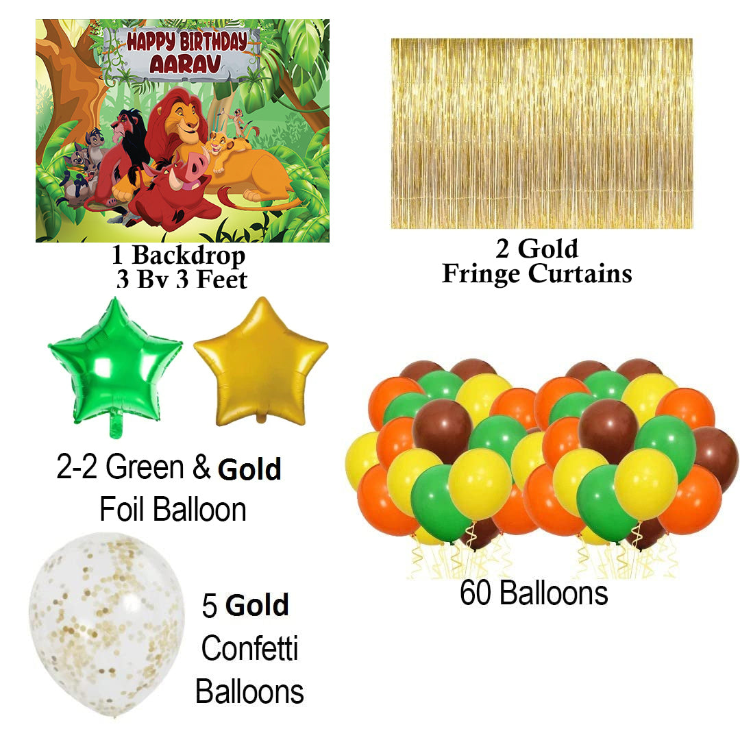 The Lion King Theme Birthday Party Decorations Complete Set