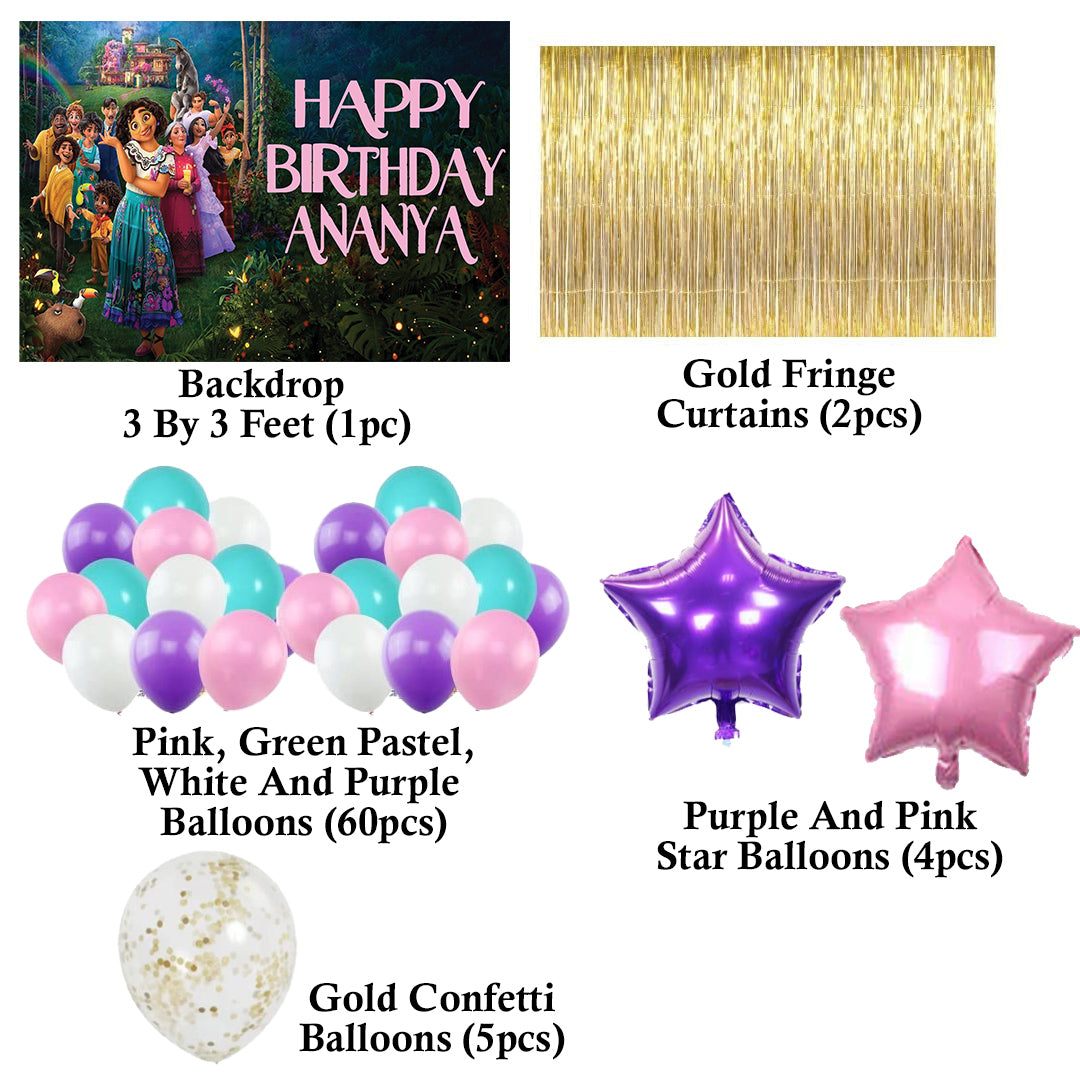 Encanto Theme Birthday Party Decorations Complete Set