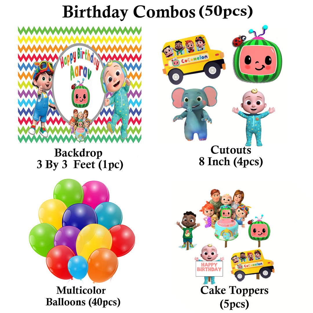 Cocomelon Theme Party Complete Set for Decoration