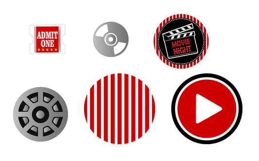 Movie Night Theme Table Confetti for Decorations