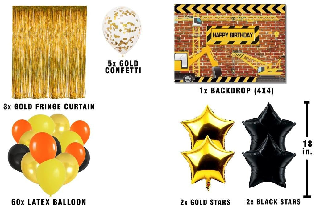 Construction Birthday Complete Party Set