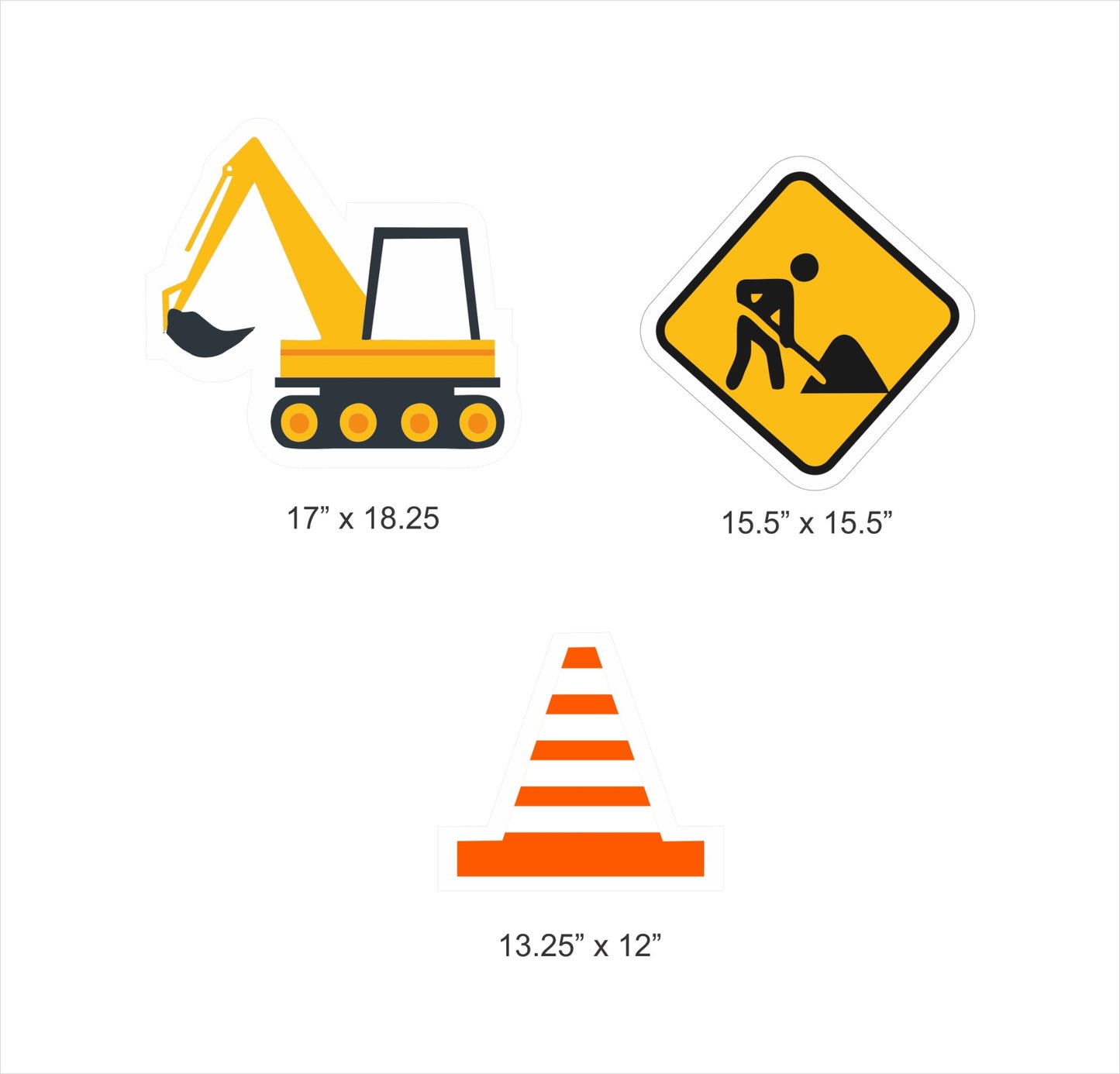 Construction Birthday Party Cutouts