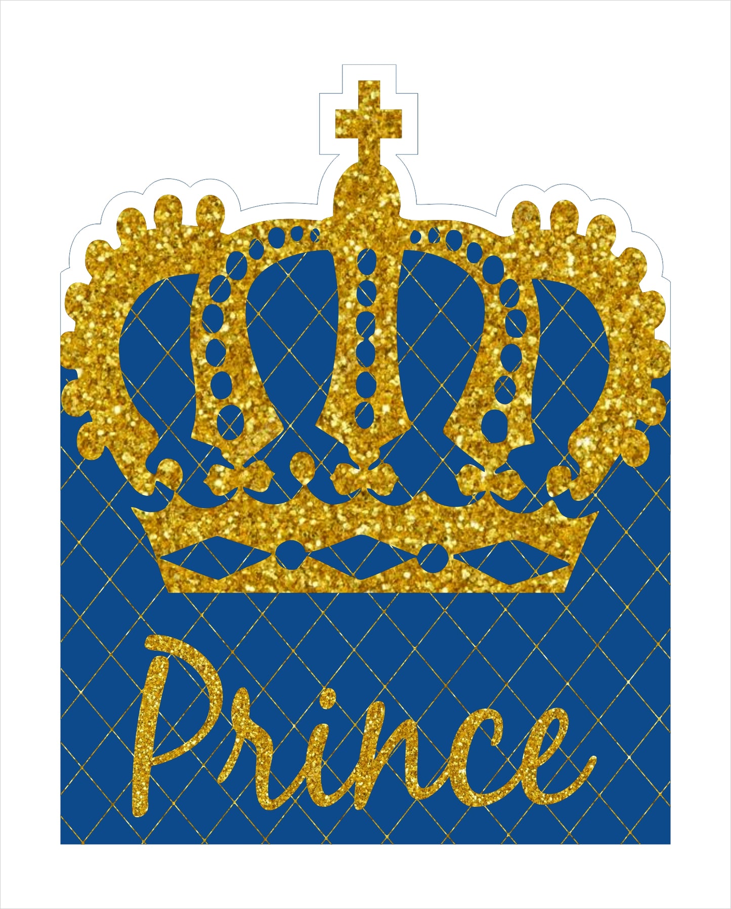 Prince Birthday Party Welcome Board